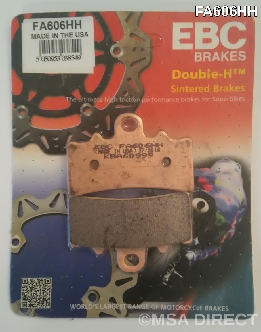 EBC Brakes Double-H Sintered Superbike Brake Pads Front - FA606HH EBC Brakes Double-H Sintered Superbike Brake Pads Front - FA606HH